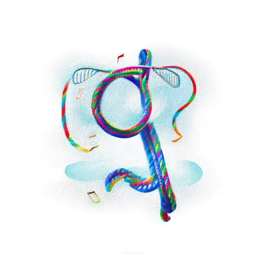 Rope Lasso Catching A Music Note