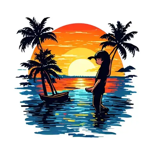 Sunset Childhood Dramatic