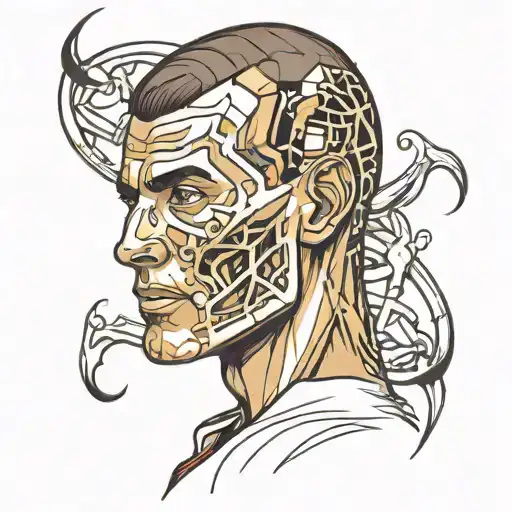 Cristiano Ronaldo Half Skull