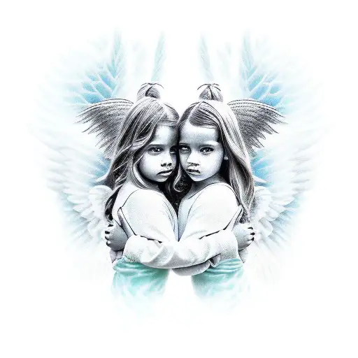 Twin Daughters Angels