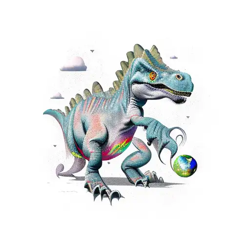 Dinosaur Holding Trowl