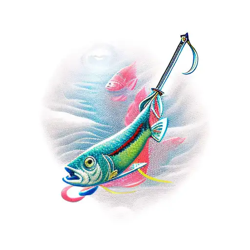 Fish Holding A Sword