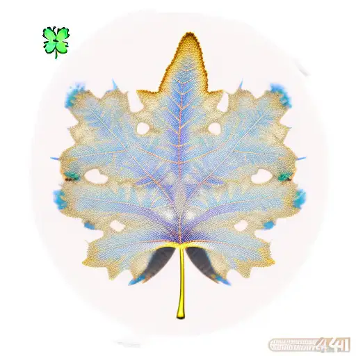 Shamrock Maple Leaf Golden Wattle Fern Feather Blue