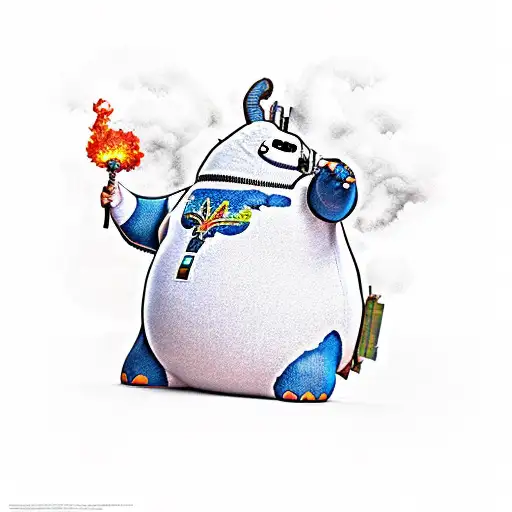 Baymax Toothless And Fire