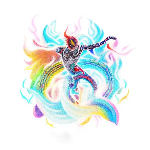 Tribal With Beach And Flames And Freespirit