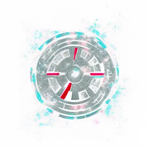 Rebel Alliance Symbol With A Galaxy Background And The Statement 'Until Forever Ends'