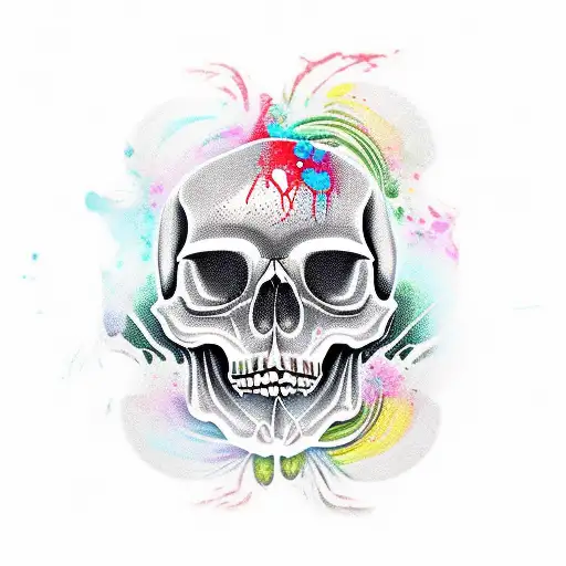 Bass Skull Flower Blood