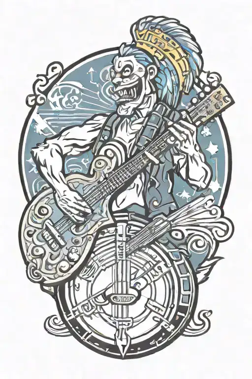 Banjo Mixed With Electric Guitar