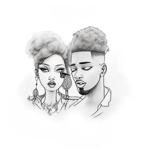 Aesthetic Big Man Black Love Woman Beautiful