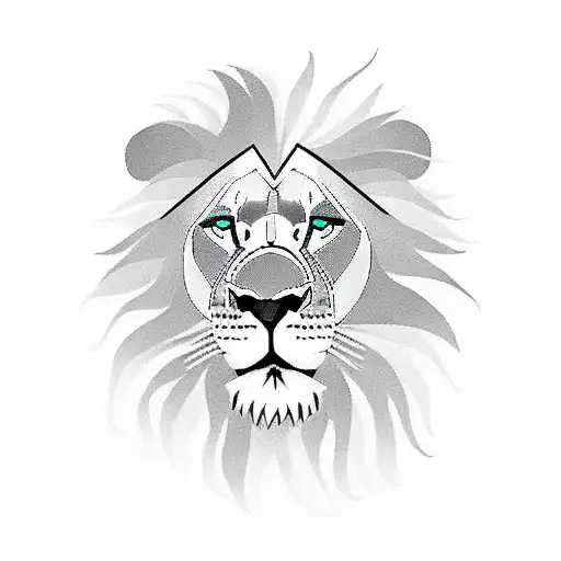 A Black Woman And Lion