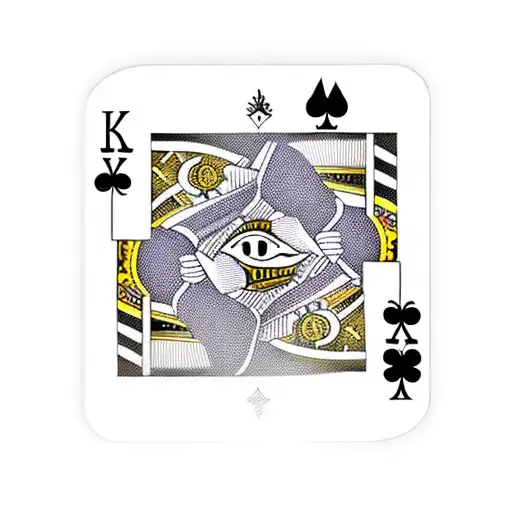 King Of Spades Playing Card Dark