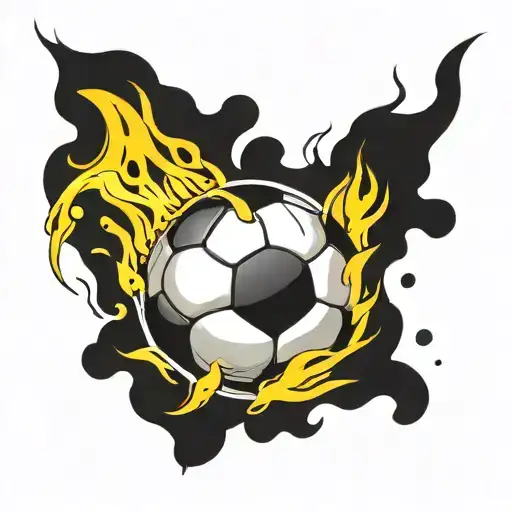 Soccer Ball Burning