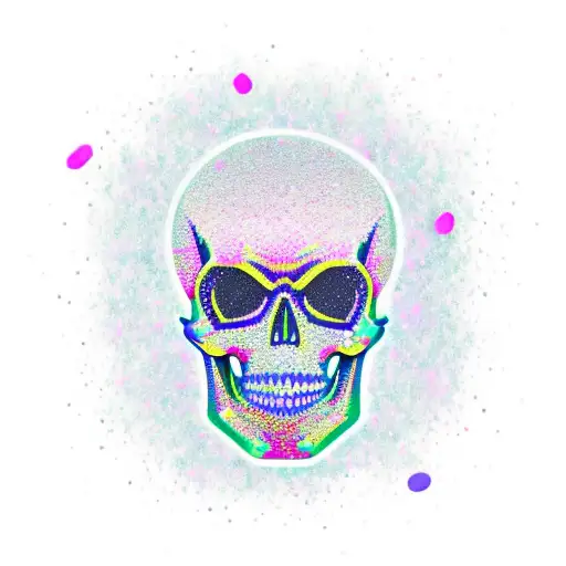 Glitter Skull