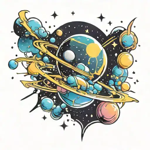 Galaxy Background Symbolizing
