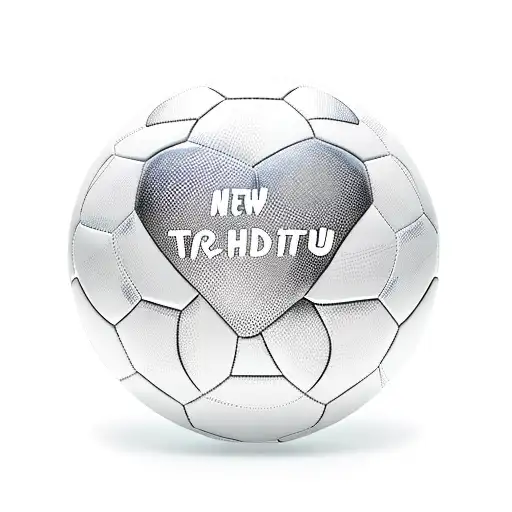 A Soccer Ball Morphing Into A Heart Shape With The Names Of Your Kids Incorporated Into The Design