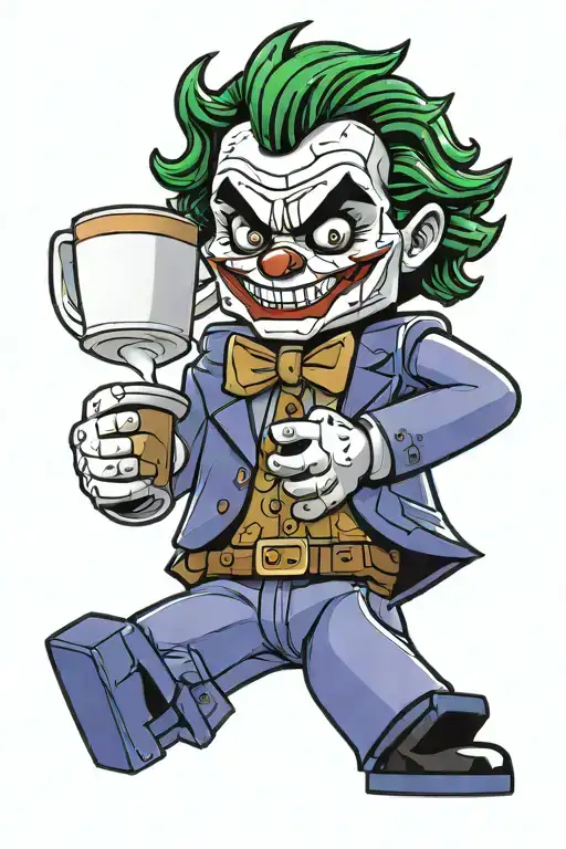 Lego Joker With A Latte