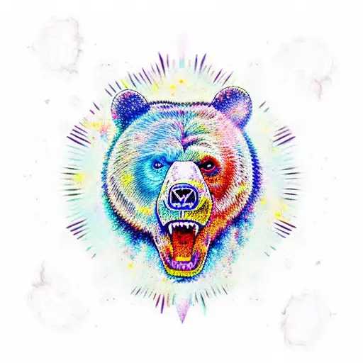 Grateful Dead Dancing Bear With Exploding Head