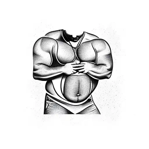 Big Belly Muscle Guy