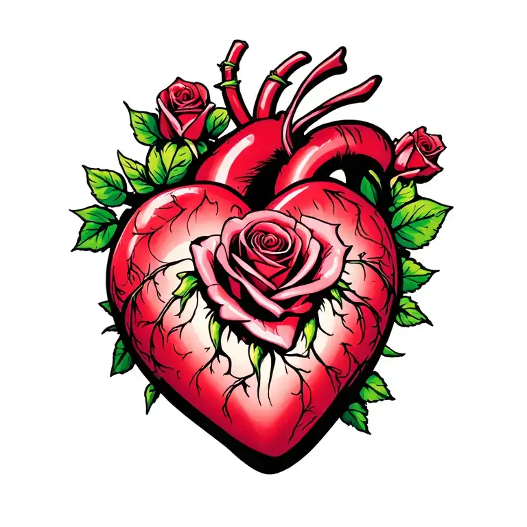 Heart Rose Tribute Wife