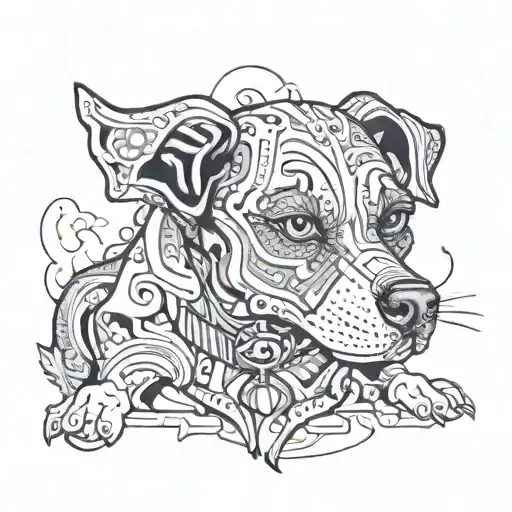 A Psychedelic Interpretation Of A Dog Named Albert