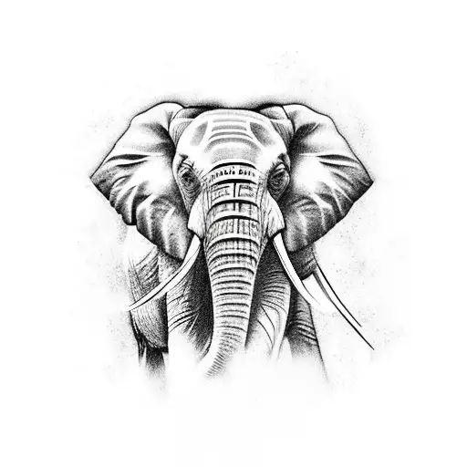 Elephant With Alzheimers Ribbon