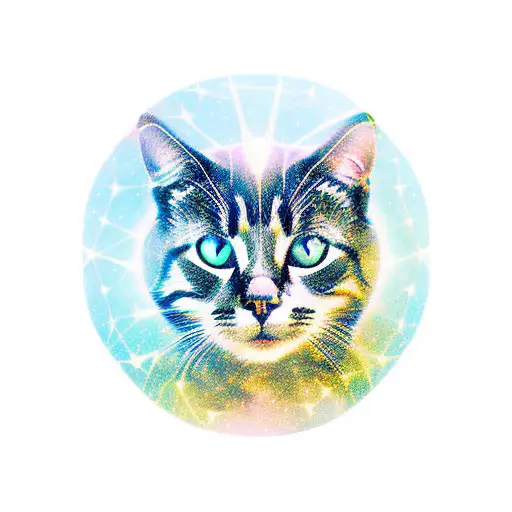 Constellation Of Virgo Shown As A Reflection Within The Eye Of A Cat