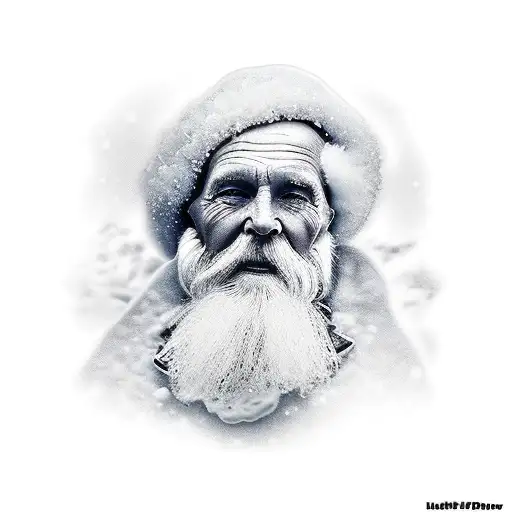 Black And White Old Man Winter