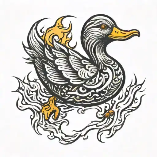 Duck Made Of Fire