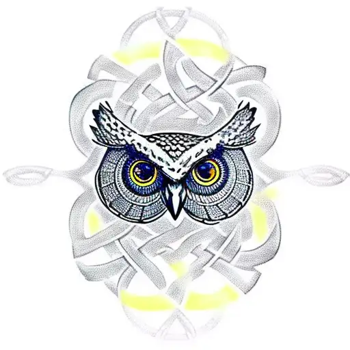 Owl Celtic Knotwork