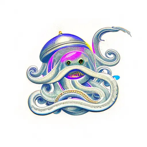 Lighghouse And Kraken