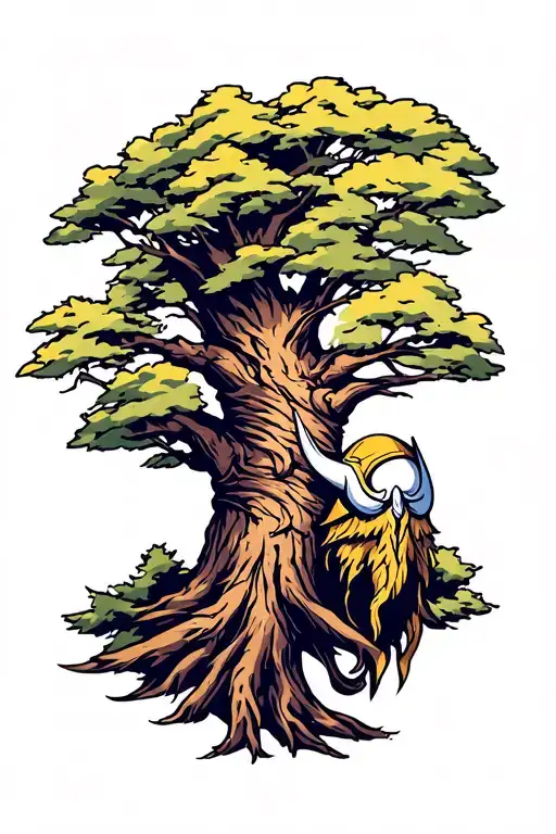 Vikings And Tree