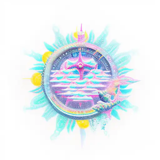 Sea Sun Snow Mountain