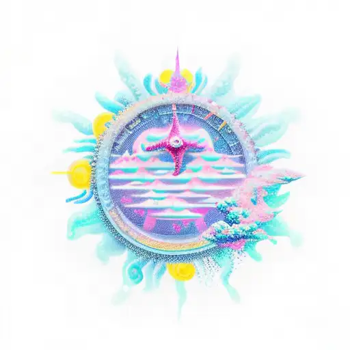 Sea Sun Snow Mountain