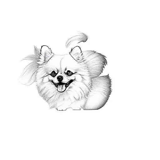A Pomeranian Dog
