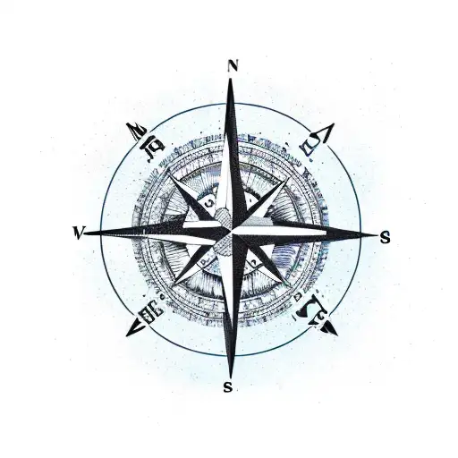 A Compass That Indicates To North