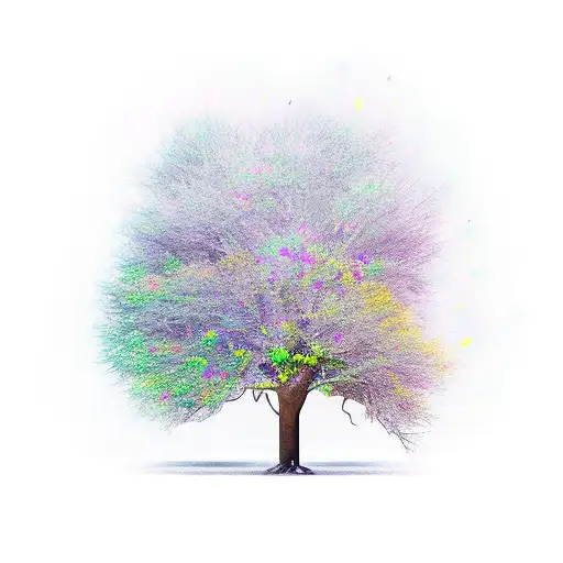 Bare Tree Split Down Middle