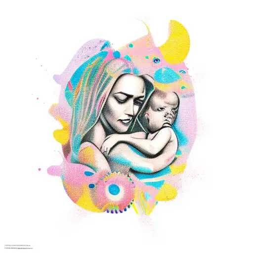 Abstract Representation Of Motherhood