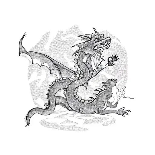 Dragon Eating Rabbit
