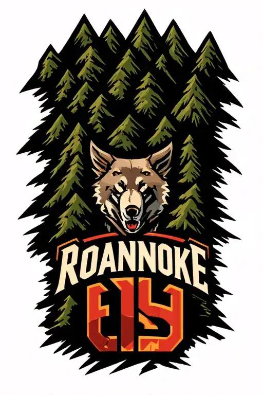 Roanoke Hockey Teams Mountains Panorama