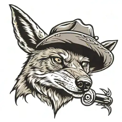 Coyote In A Cowboy Hat