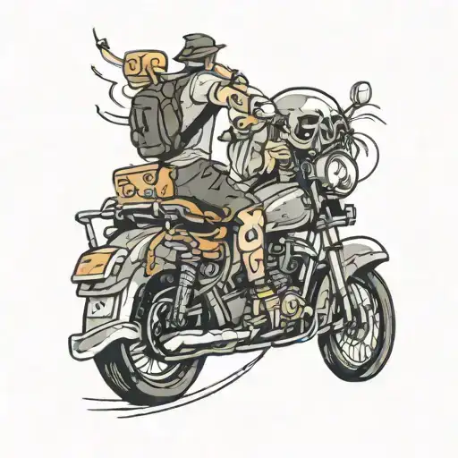 Tattoo Representing Journey Of A Person's Life