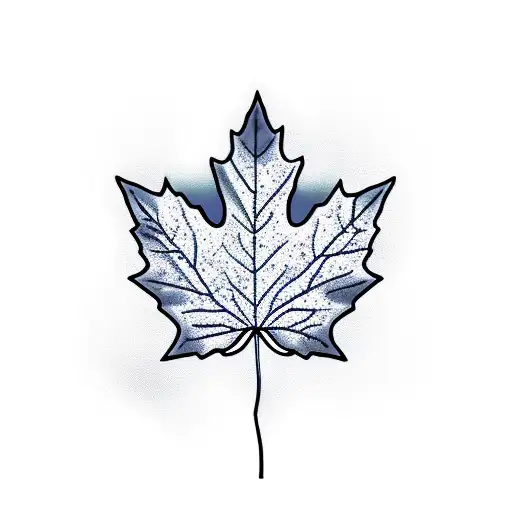 Maple Leaf With An Ermine From Britanny Flag