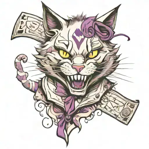 Alice In Wonderland Cat Who Smiled Like The Joker