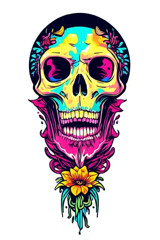 Tatuaje Con Efecto Neon