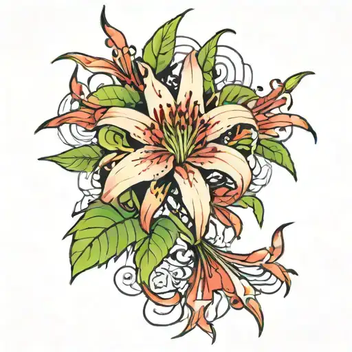 1 Stem Of Red Spider Lily From The Anime Tokyo Ghoul