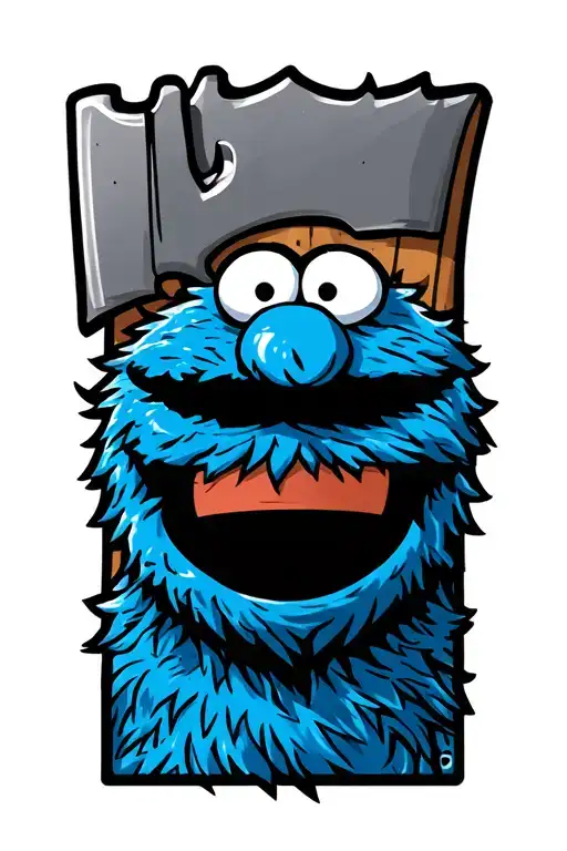 Cookie Monster Axe