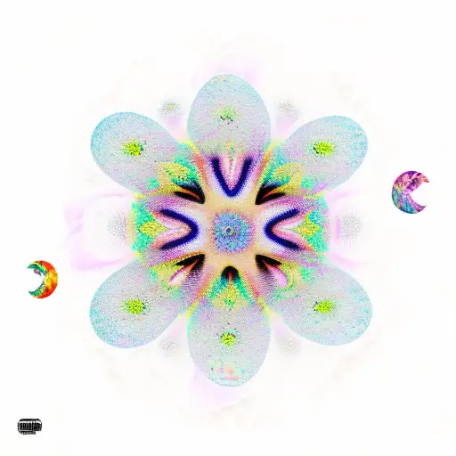 Psychedelic Flowers In Space