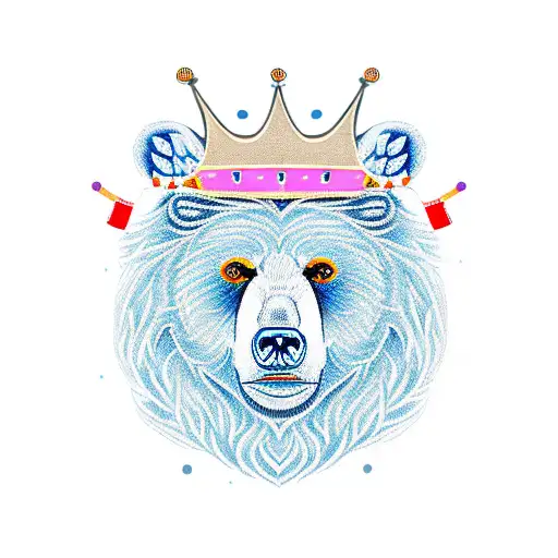 Bear With A Crown Roaring
