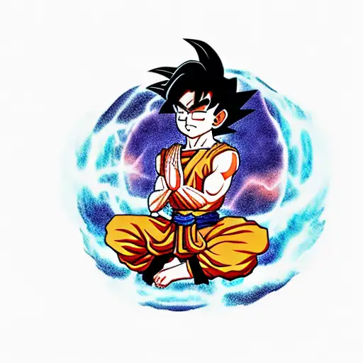 Son Goku Meditating