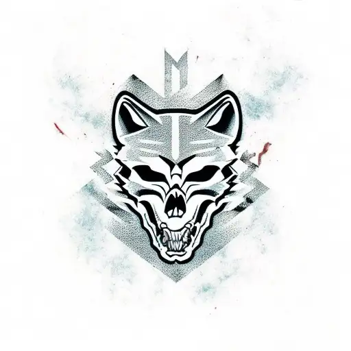 Wolf's Skull And Bones